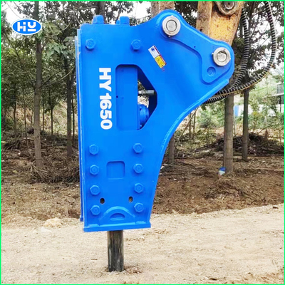 Q235B स्टील 18t हाइड्रोलिक डिमोलिशन हैमर 135mm छेनी हाइड्रोलिक रॉक ब्रेकर